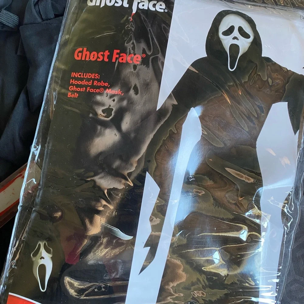 Ghost Face Costume with Mask and Knife